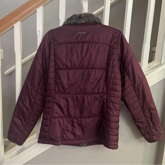 Women’s Cabela’s Primaloft Polyester Jacket Maroon Size M - Picture 6 of 6